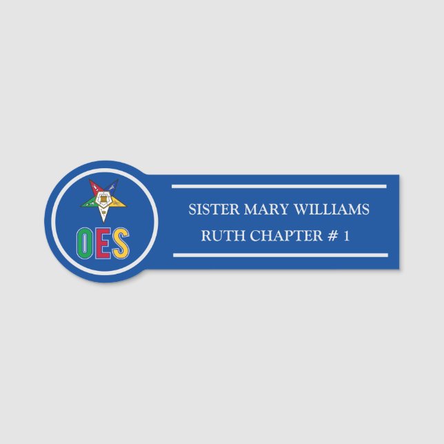 Orden der Ost-Sterne Namensschild (Vorderseite)