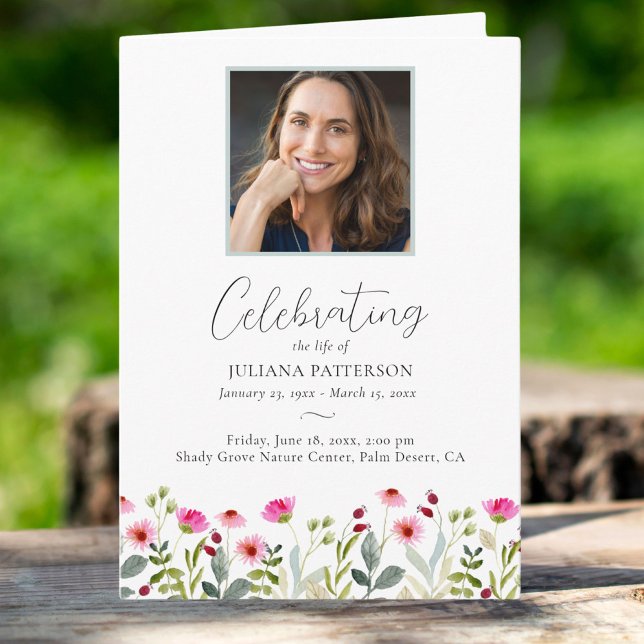 Orden der Wildblumen der Begräbnisfeierlichkeiten  Programm (Von Creator hochgeladen)