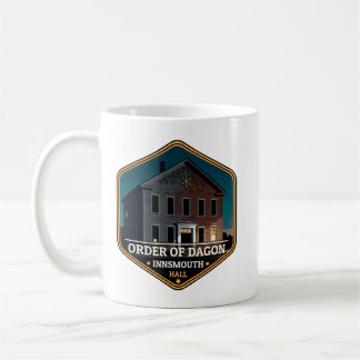 Orden des Dagon-Hall-Innsmouth Vintage-Reisebadge Kaffeetasse