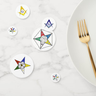 Orden des Eastern Star Emblem der Order Conf Konfetti