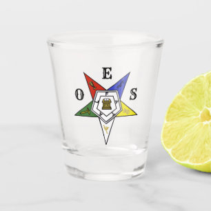 Orden des Eastern Star Emblem des Ordens Schnapsglas
