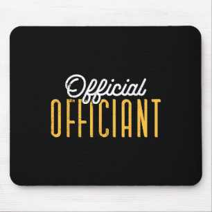 Ordentlicher Offizier am Hochzeitstag Minister C Mousepad