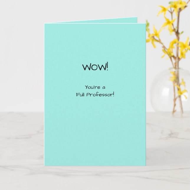 Ordentlicher Professor Glückwunsch Werbeaktion im  Karte (Gelbe Blume)