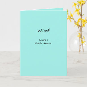 Ordentlicher Professor Glückwunsch Werbeaktion im  Karte