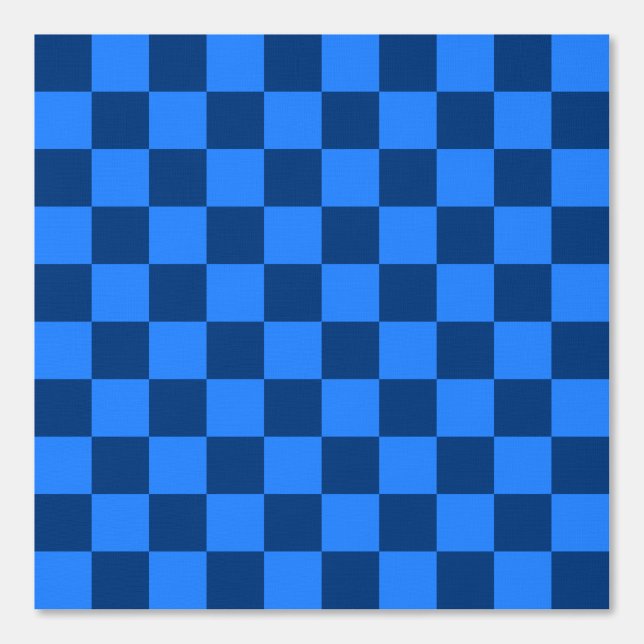 Ordentliches blaues Karomuster Tapete (Vorderseite)