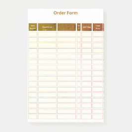 order form post it note post-it klebezettel