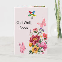 Order of Eastern Star Get Well Card for OES