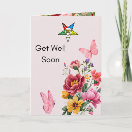 Order of Eastern Star Get Well Card for OES Dankeskarte
