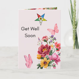 Order of Eastern Star Get Well Card for OES Dankeskarte
