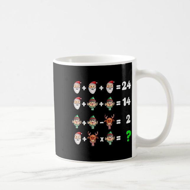 Order Of Operations Quiz Christmas Math Teacher Xm Kaffeetasse (Rechts)