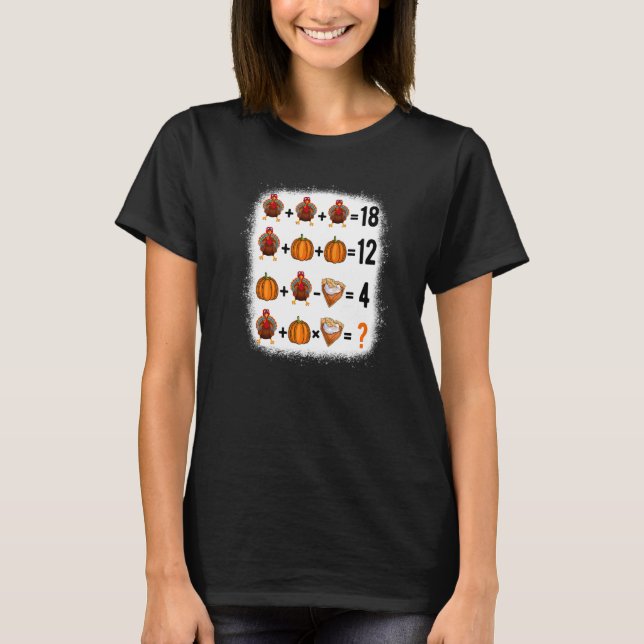 Order Of Operations Quiz Math Teacher Happy Thanks T-Shirt (Vorderseite)