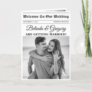 Order of Service für das Hochzeitspass-Foto Programm