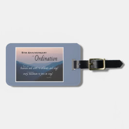 Ordination für das 5. Jubiläum Gepäckanhänger