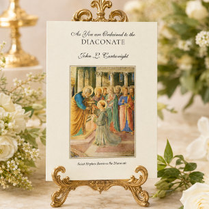 Ordination für Diaconate Deacon Religiöse katholis Karte