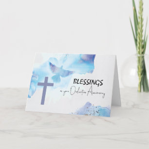 Ordination Jubiläumssegnung Lila Kreuz Karte