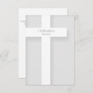 Ordination Modernes Einladungskreuz 1 Einladung