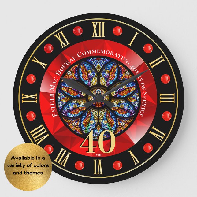 Ordination Personalisierter Priester zum 40. Jahre Große Wanduhr (Von Creator hochgeladen)