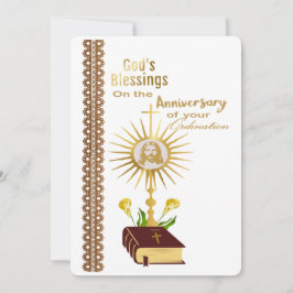 Ordinationsjubiläum Feiertagskarte