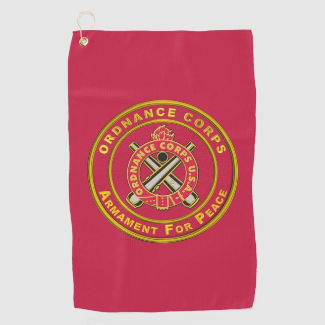 Ordnance Corps Golfhandtuch (Vorderseite)