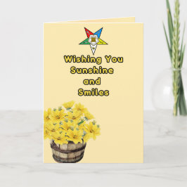 Ordnung von Eastern Star Get Well for OES Dankeskarte