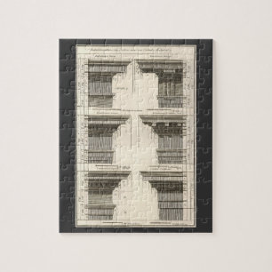 Ordnungen der Architektur, Vintage-Gebälk Puzzle