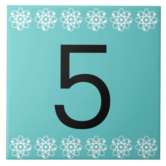 Ordnungszahl-Fliese Fliese (Vorderseite)