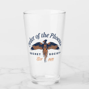 ORDO PHOENIX Geheimgesellschaft Grafik Glas