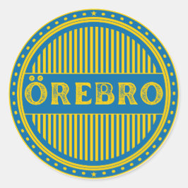 Örebro City Pride Emblem – Swedish Identity Runder Aufkleber