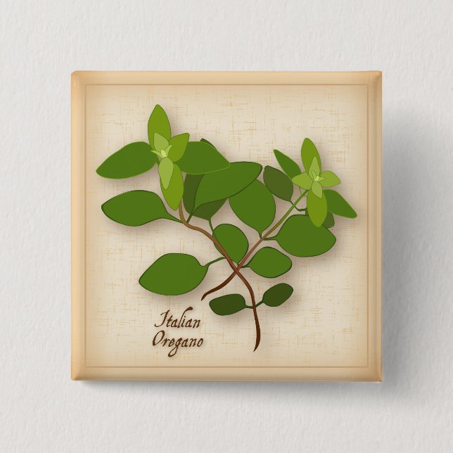 Oregano Herb Button (Vorderseite)