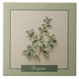 Oregano-Kräuter-Küchendekor Faux-Relief Fliese