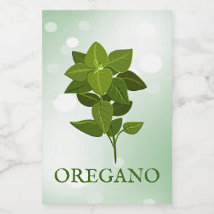 Oregano-Kräuterlabel Lebensmitteletikett