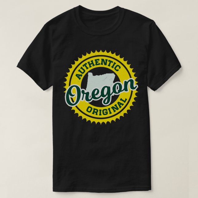 OREGON AUTHENTIC ORIGINAL DUCKS FARBEN T-Shirt (Design vorne)
