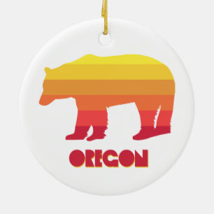 Oregon Bear Keramik Ornament