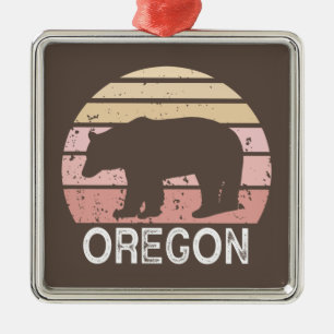 Oregon Bear Ornament Aus Metall