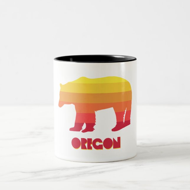 Oregon Bear Zweifarbige Tasse (Mittel)