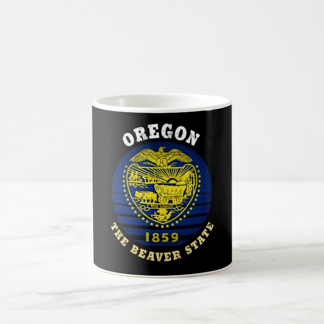 OREGON BEAVER STAAT FLAG KAFFEETASSE (Mittel)