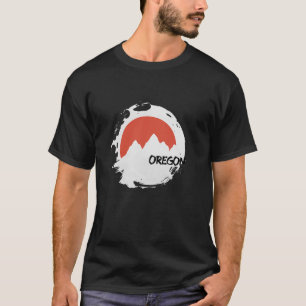 Oregon Berge USA Wandern im Freien Retro Long Sl T-Shirt