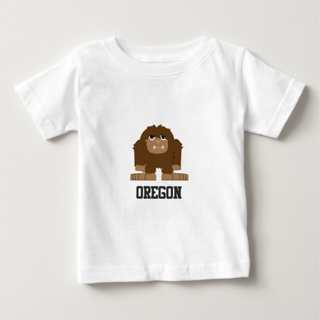 Oregon Bigfoot Baby T-shirt (Vorderseite)