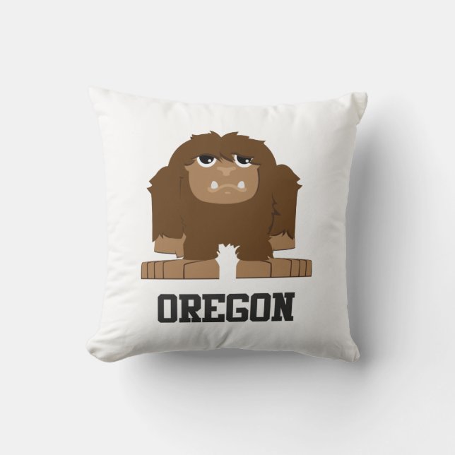 Oregon Bigfoot Kissen (Vorderseite)