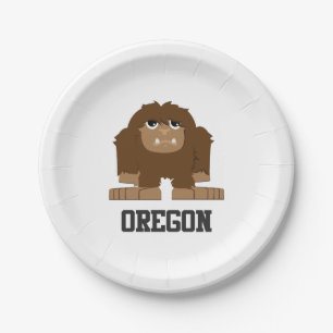 Oregon Bigfoot Pappteller