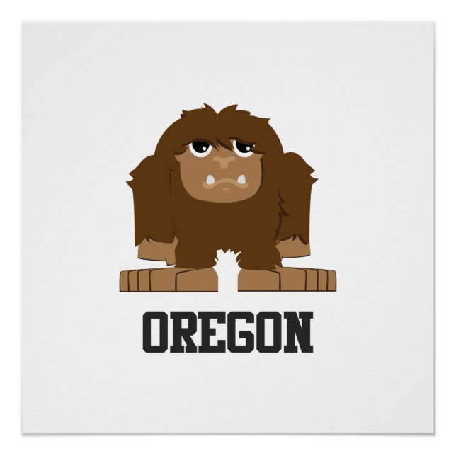 Oregon Bigfoot Poster (Vorderseite)