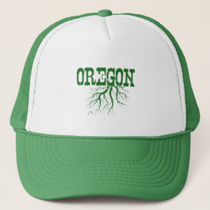 Oregon Birth Staat Oregonian Roots Beaver Word Kun Truckerkappe