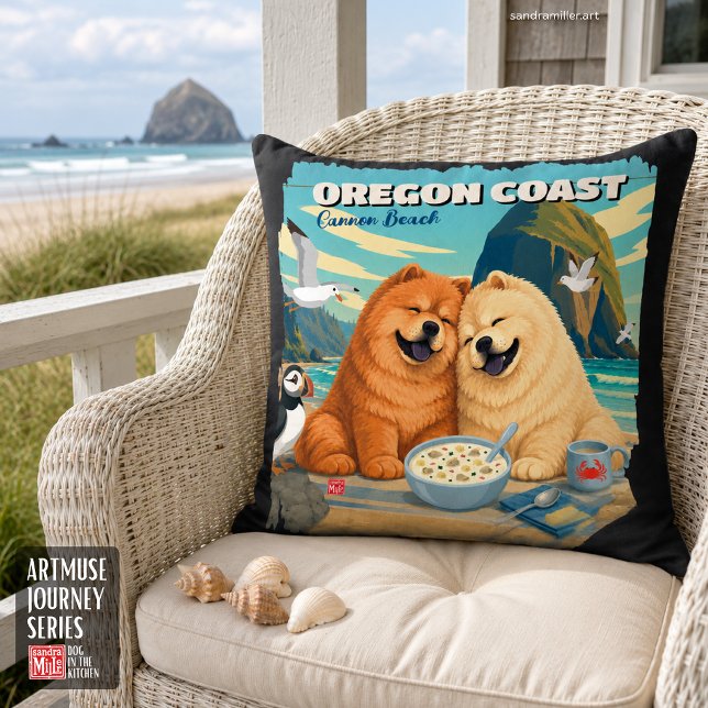 OREGON • Cannon Beach Chow Kissen (Von Creator hochgeladen)
