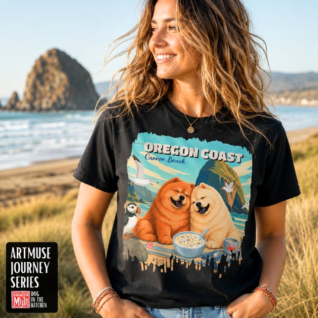 OREGON • Cannon Beach Chow T-Shirt (Von Creator hochgeladen)