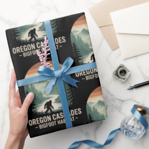 Oregon Cascades Bigfoot-Lebensraum Geschenkpapier