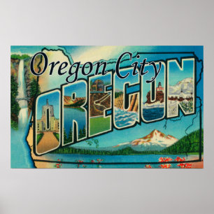 Oregon City, OregonLarge Letter ScenesCity, OR Poster