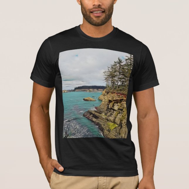 Oregon Coast Bella Leinwand T-Shirt (Vorderseite)