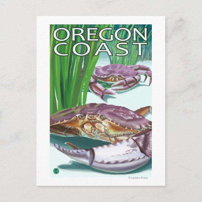 Oregon Coast Crab Postkarte (Vorderseite)