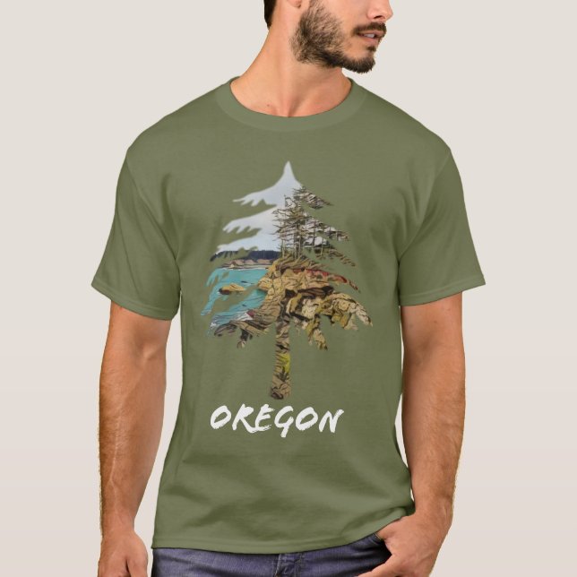 Oregon Coast Dark T-Shirt (Vorderseite)