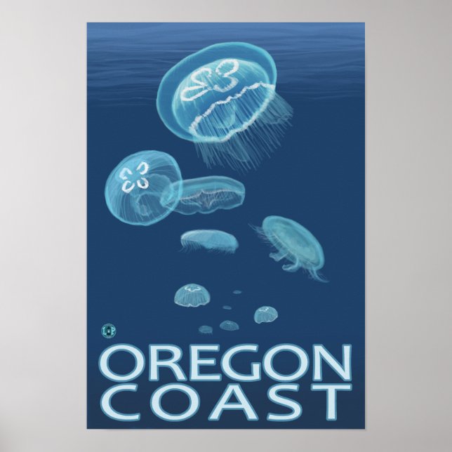 Oregon Coast Jellyfish Poster (Vorne)